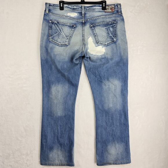 AG Adriano Goldschmied Men's The Fillmore Distressed Denim Jeans 38x32 USA Made - Picture 10 of 16